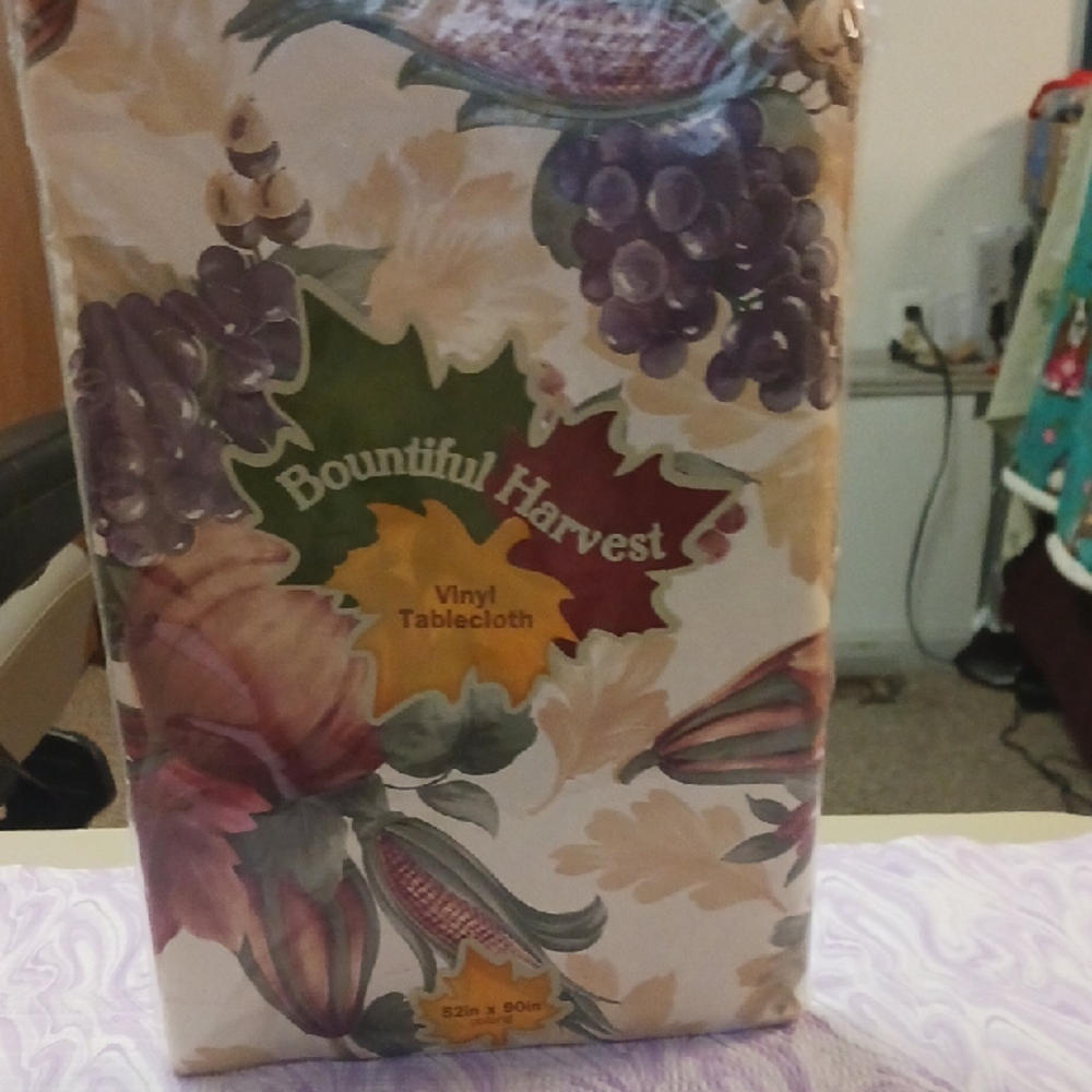 Bountiful Harvest Vinyl Tablecloth